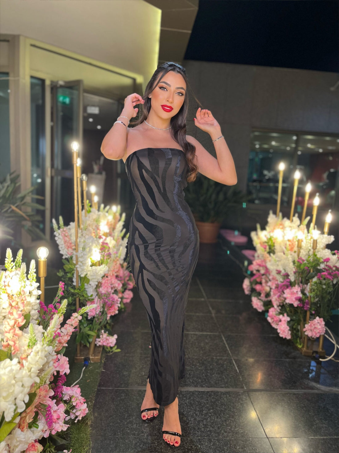 Black Velvet Elegance Dress