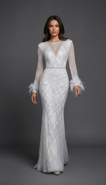 Pearl Luxury Sheer Dress