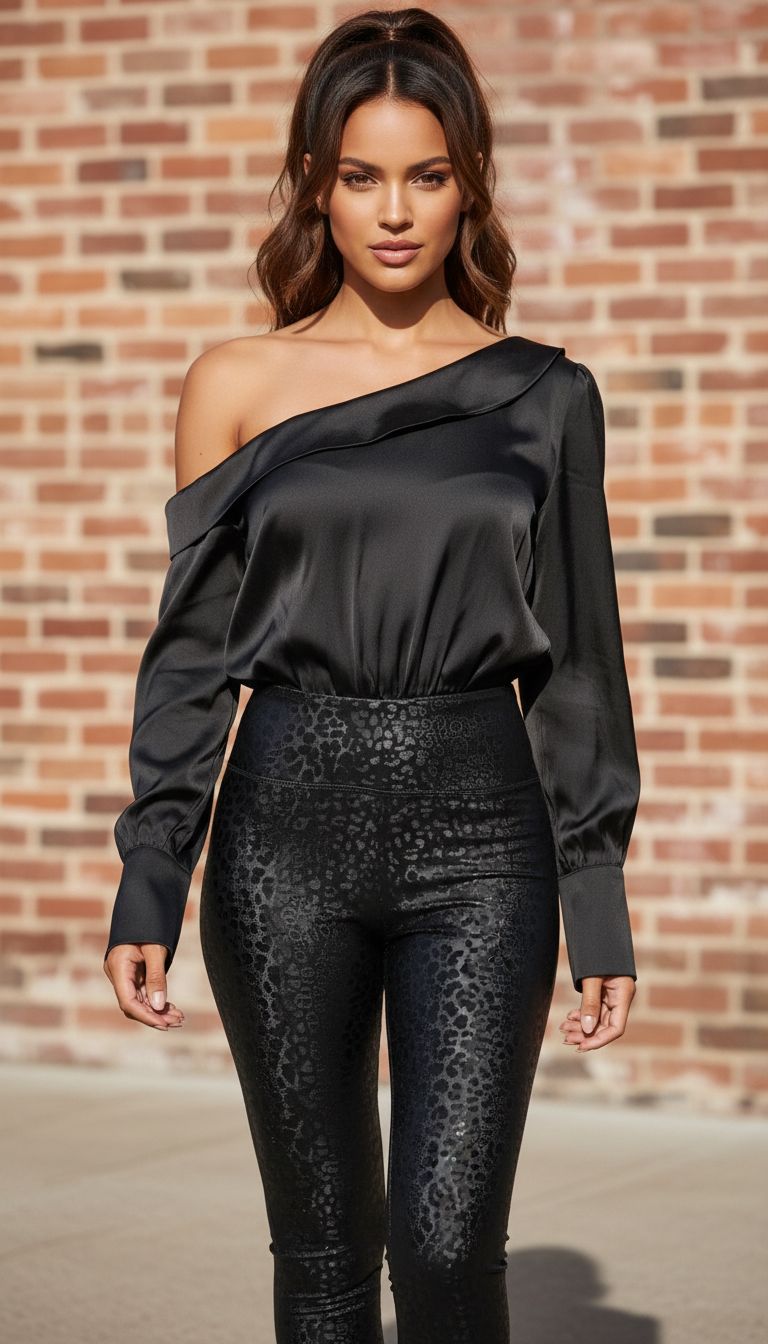 One-Sleeve Bodysuit Top