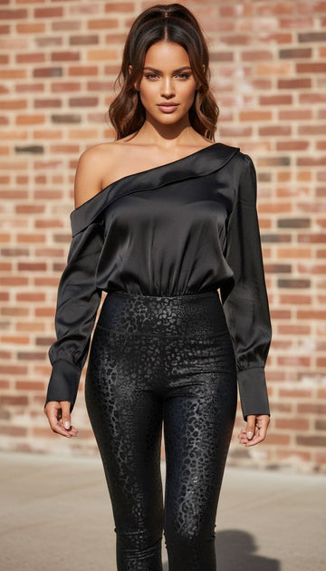 One-Sleeve Bodysuit Top